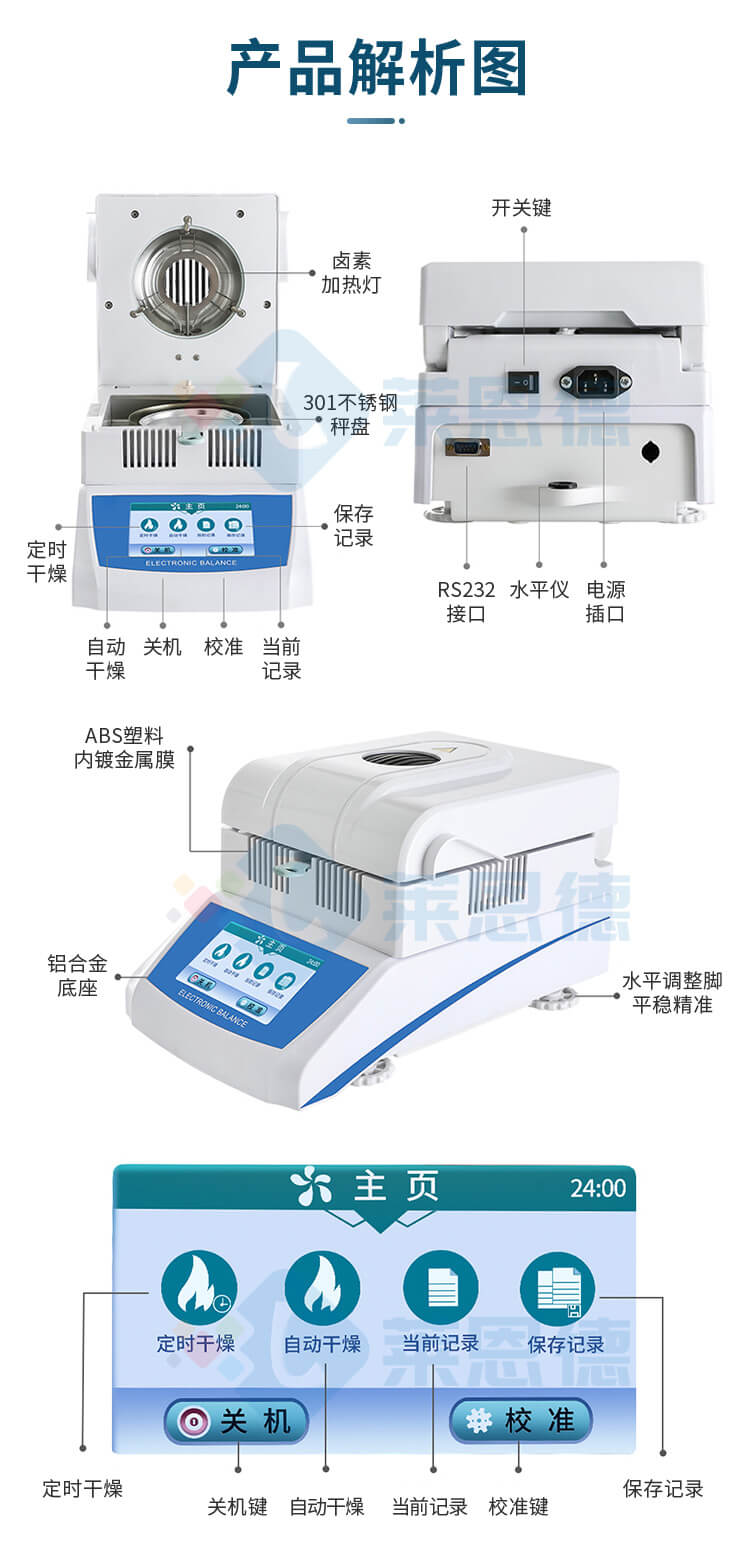 全自動快速水分測定儀