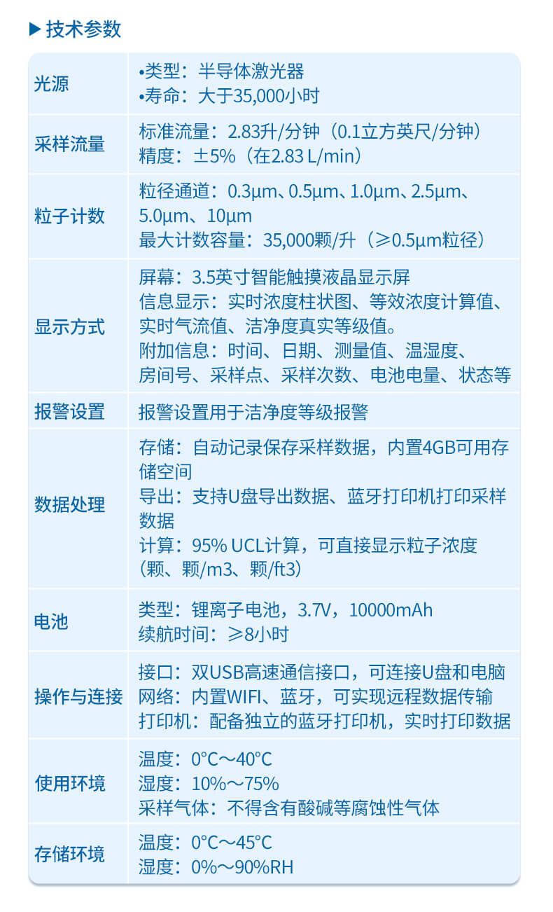 手持式塵埃粒子計數(shù)器