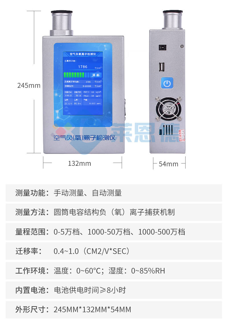 負(fù)氧離子甲醛檢測(cè)儀