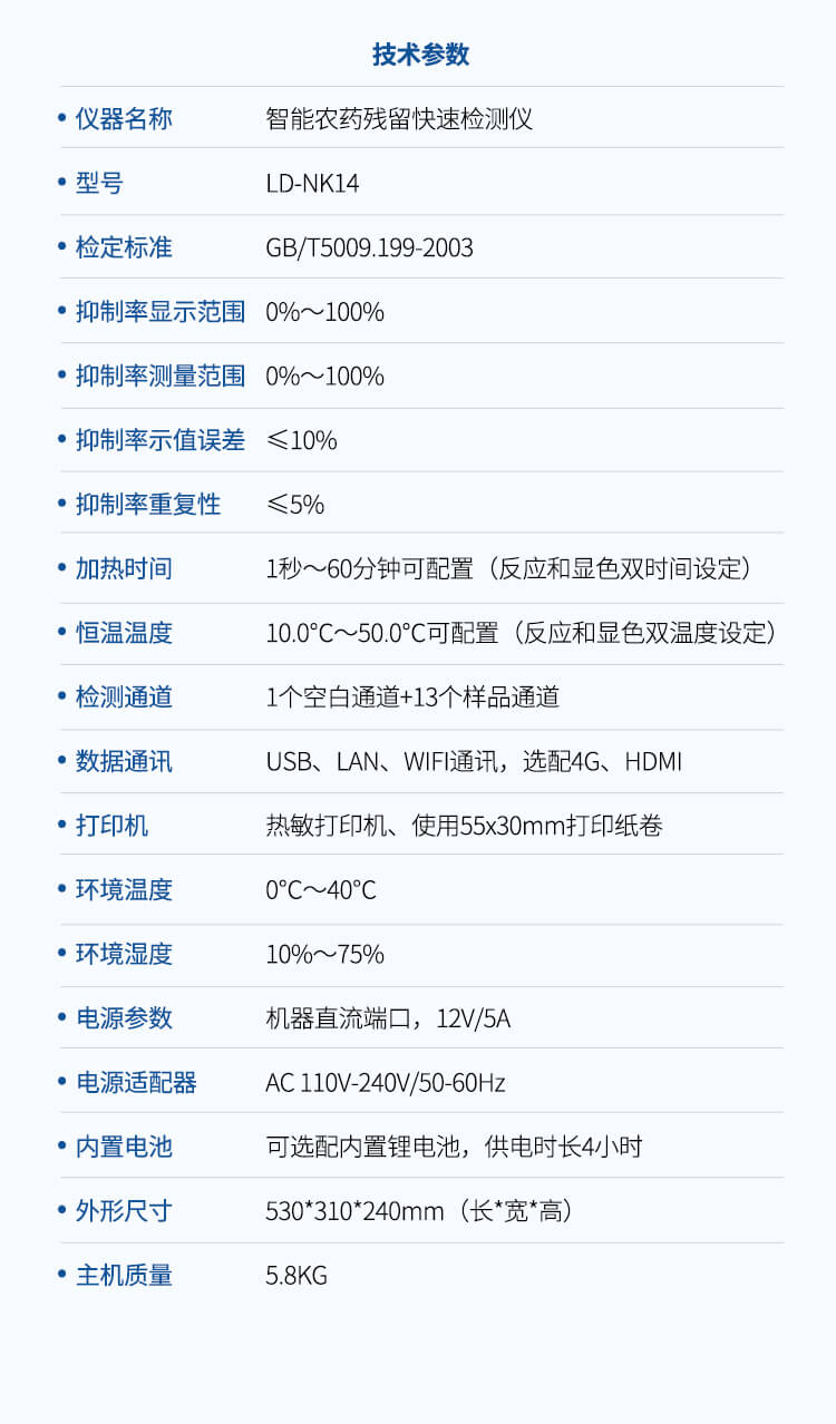 智能農(nóng)藥殘留檢測(cè)儀
