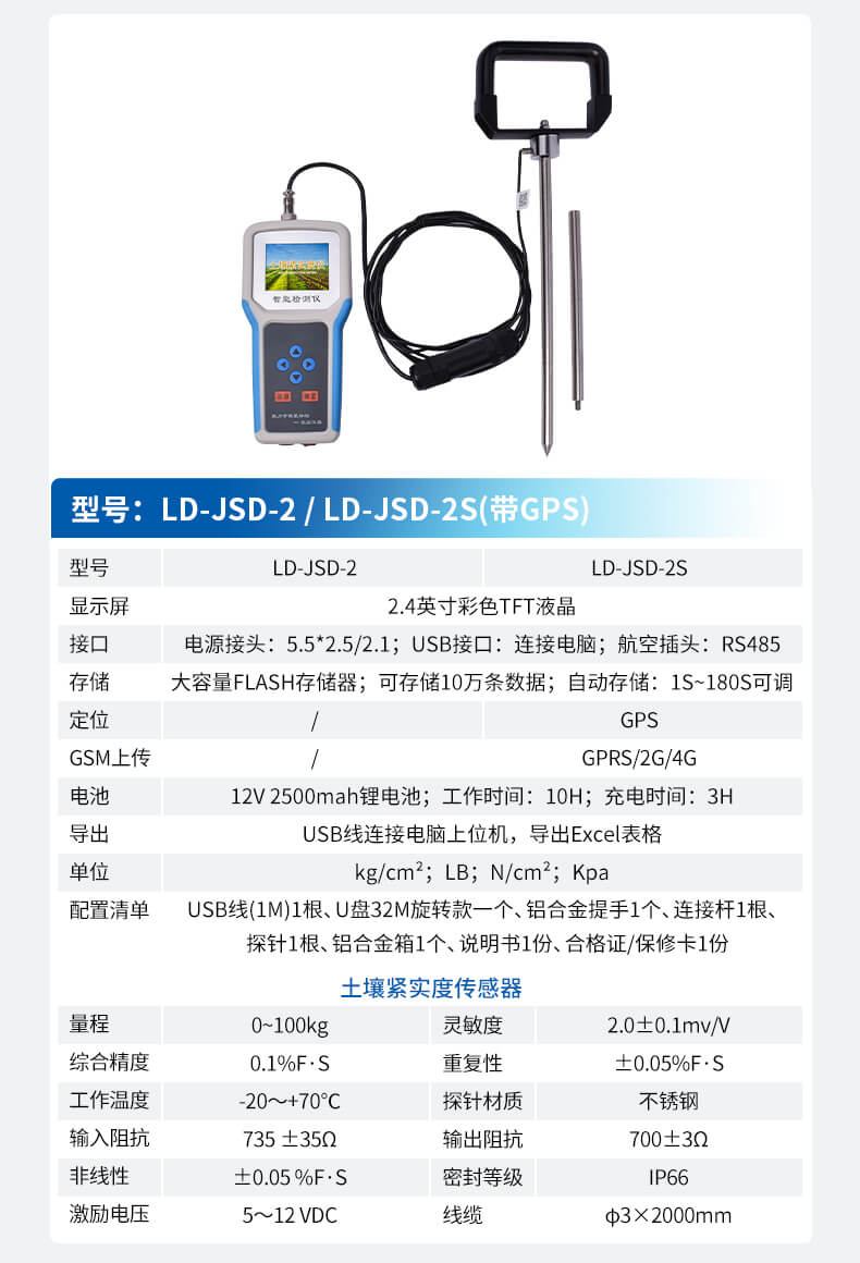 土壤緊實(shí)度測定儀